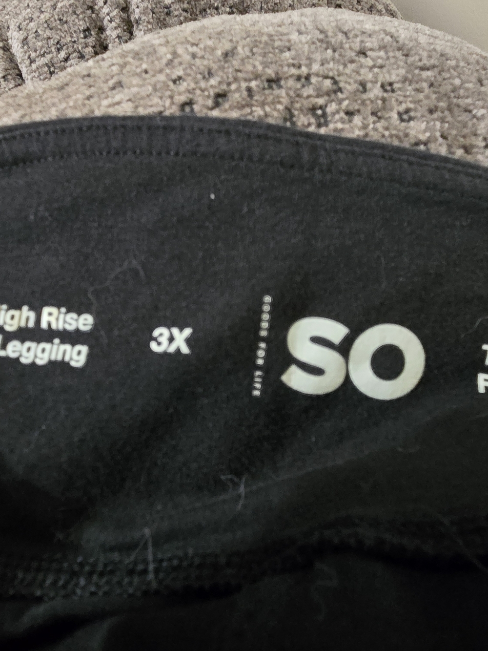 SO Womens 3X Yoga Pants High-Rise Black Leggings #0087